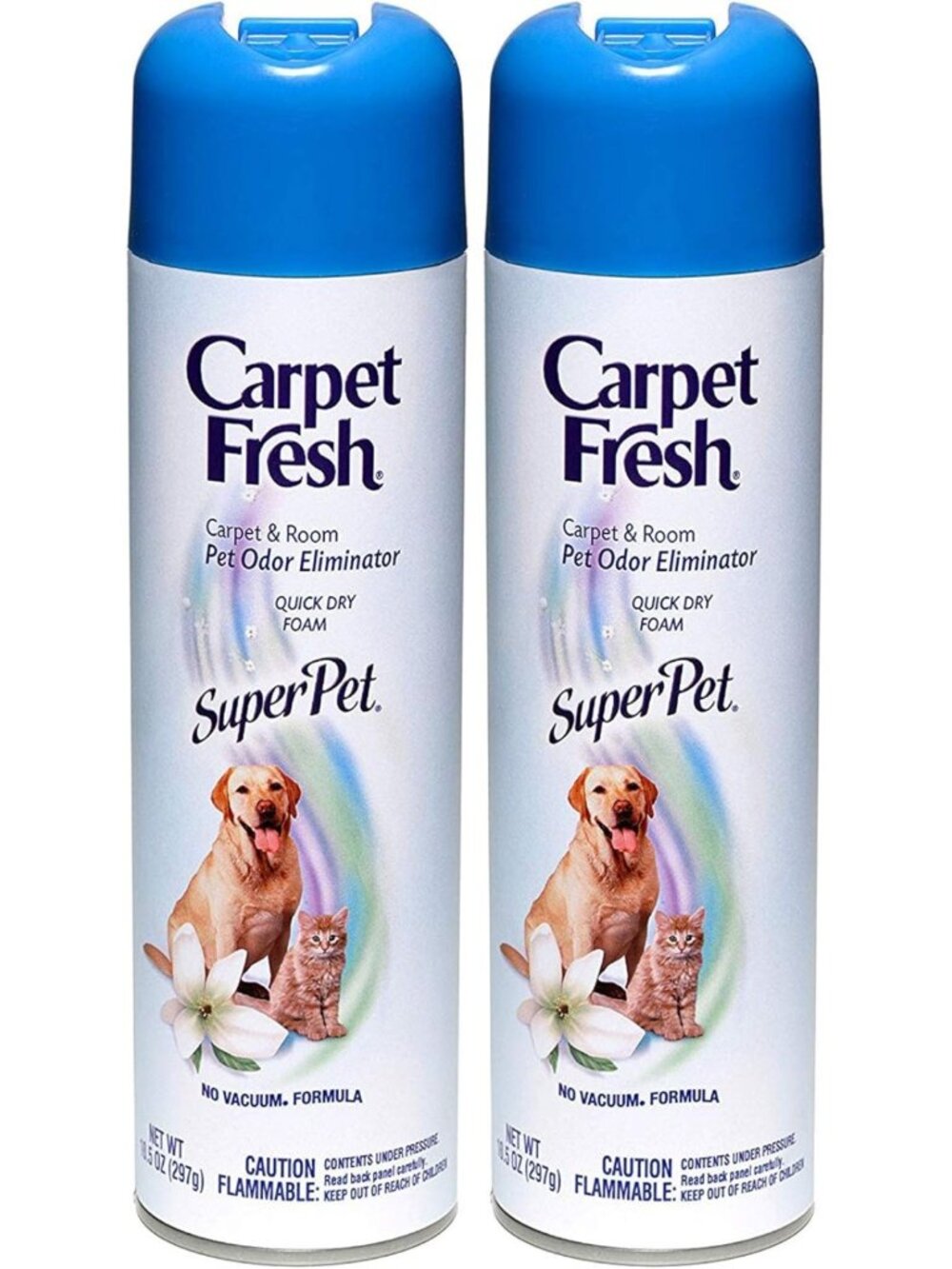 Foam Carpet Refresher Spray - No Vacuum Needed, Pet Odor Eliminator, 10.5 oz
